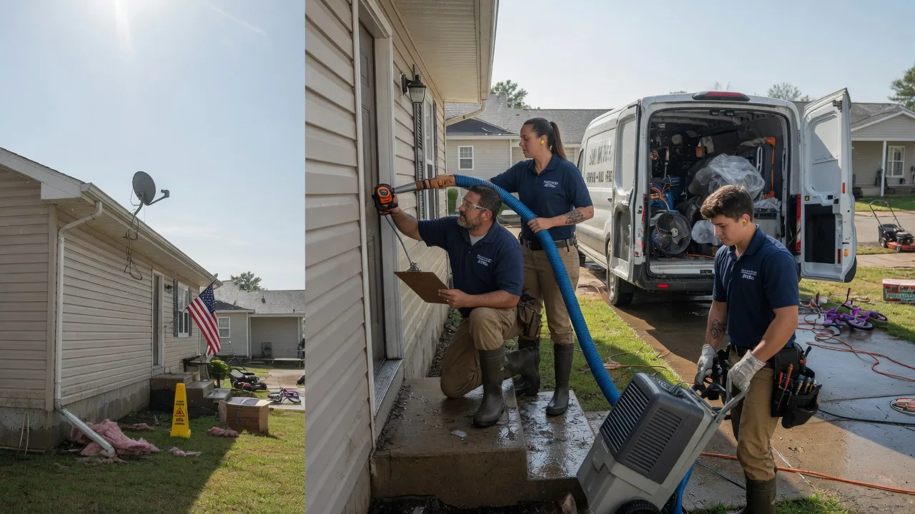 Ceiling Water Damage Restoration in Eau Claire, PA near me